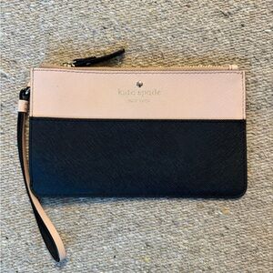 Kate Spade Black and Pink Wristlet